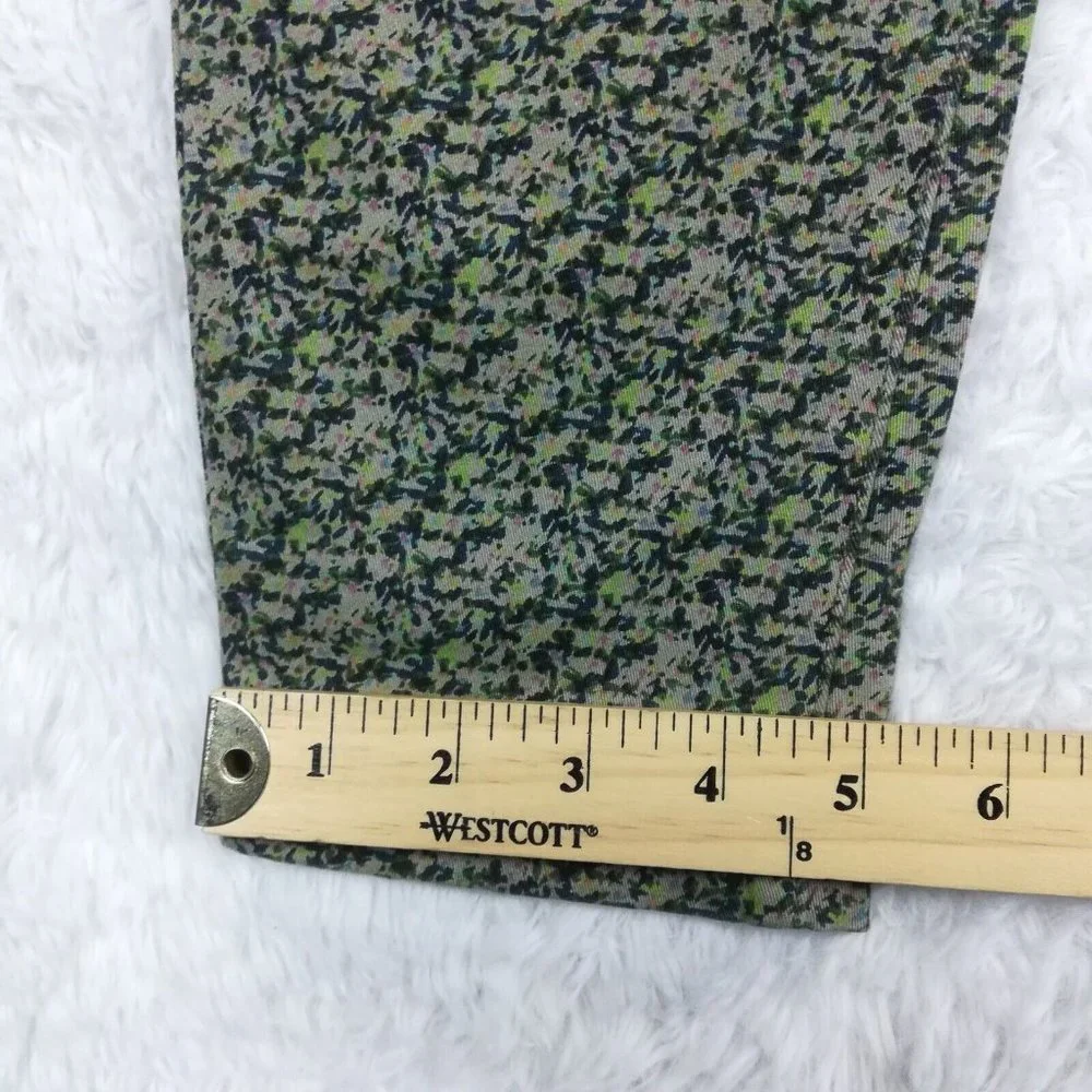Cabi Womens‎ Jeans Skinny Denim Green Ditzy Floral Stretch Low Rise 4